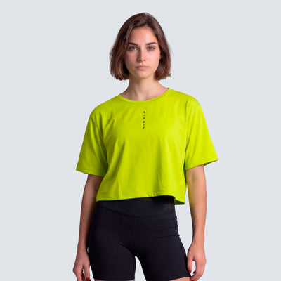 Camiseta Crop Performance Mujer SS26