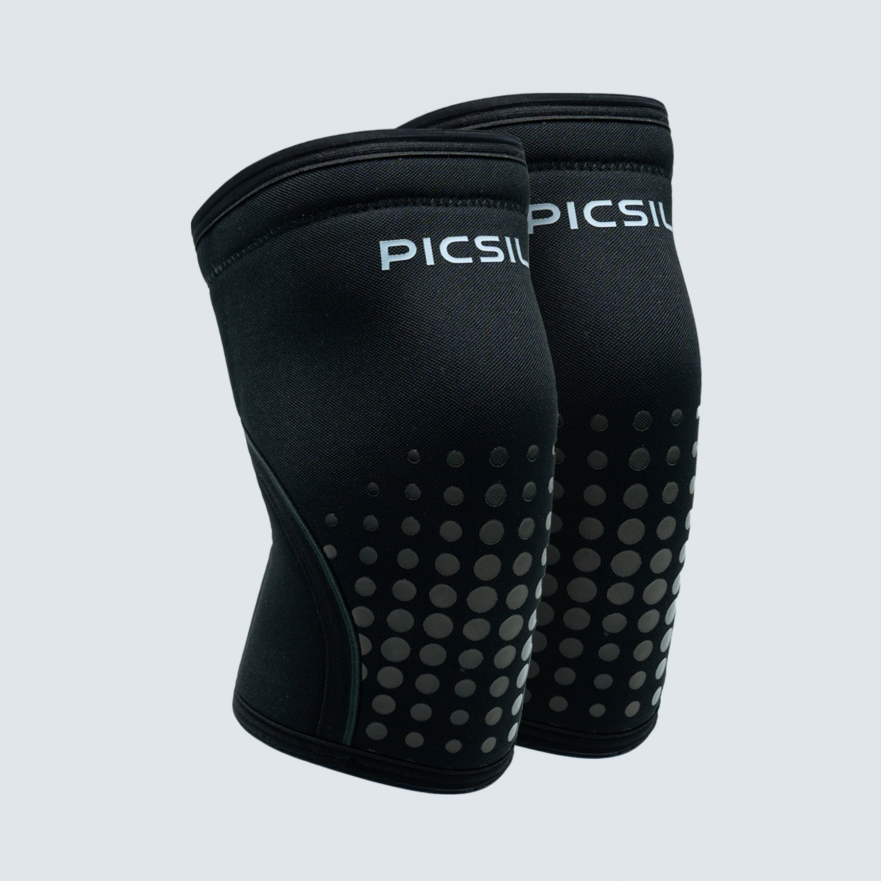 Genouillères Picsilsport en utilisation lors du levé de poids