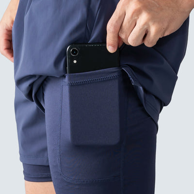 Shorts 2 en 1 Hombre Performance AW25