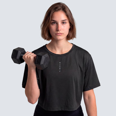 Camiseta Crop Performance Mujer SS26