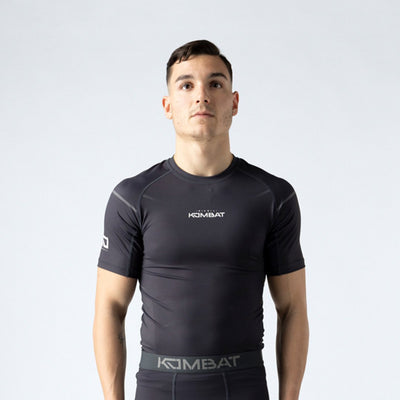Camiseta rashguard manga corta KOMBAT Kobalt para hombre