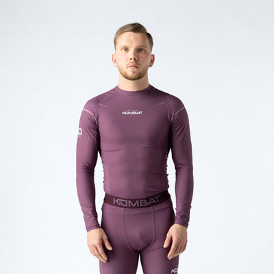 Camiseta rashguard manga larga KOMBAT para hombre