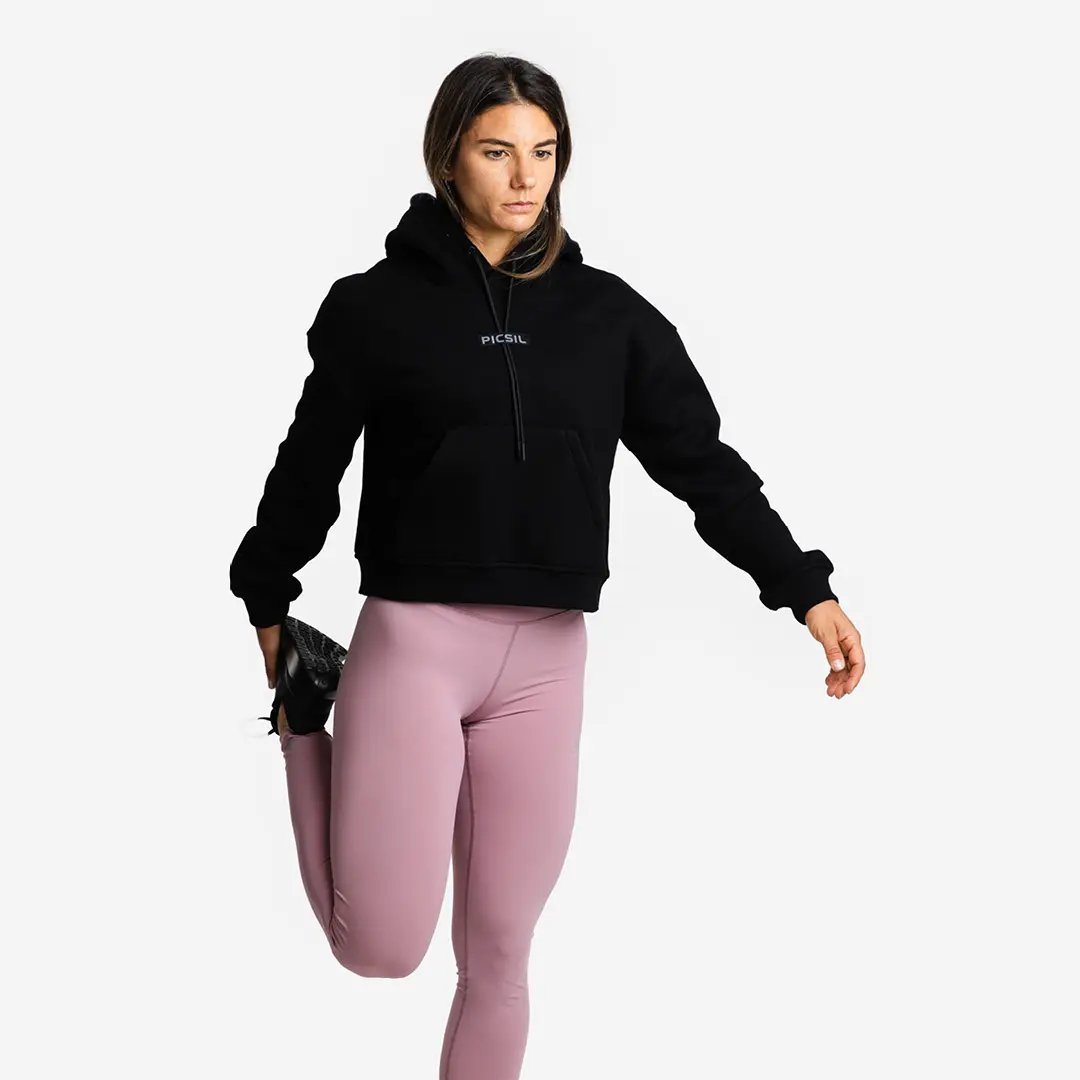 Sudadera Mujer Crop con Capucha