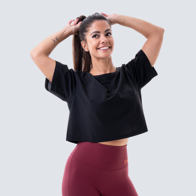 Camiseta Cropped de mujer Performance